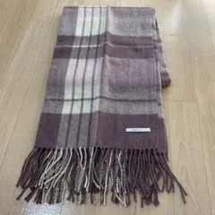 マーキュリーデュオ　マフラーストール　ピンクチェック