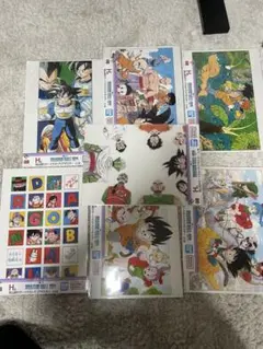 ドラゴンボール一番くじ　40周年記念　H賞イラストクリアポスター　7種セット
