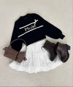 MAJESTIC LEGONレースリボンロゴニット