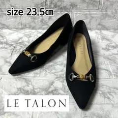【極美品】LE TALON バンブービットパンプス ブラック 23.5cmのサムネイル