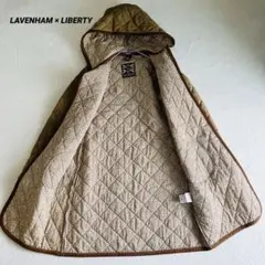 未使用級☆ラベンハム×リバティ キルティングコート 36 イギリス製 花柄