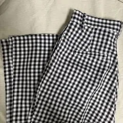 GRL ギンガムチェック　フレアパンツ　【gm444】