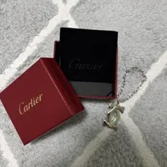 H2874 未使用 カルティエ 2C レザー キーホルダー - メルカリ