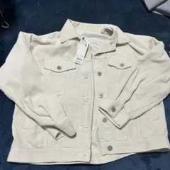 GU コーデュロイジャケット レディースL ナチュラル新品タグ付き