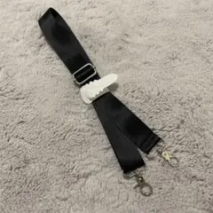 ⭐︎黒 バッグ用ショルダーストラップ シルバー金具⭐︎
