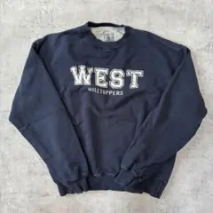 海外古着Champion WEST スウェットM ネイビー