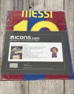 メッシ＆ヤマル 直筆サイン入り バルセロナ 07/08 Icons証明書付 | Mercari