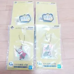 一番くじ ムーミン G賞 アクリル雑貨 4種セット　ヘアクリップ　チャーム