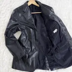 ⭐️ポールスミス⭐️テーラードジャケット L レザー ブラック