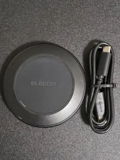 ELECOM ワイヤレス充電器 Qi対応 ブラック