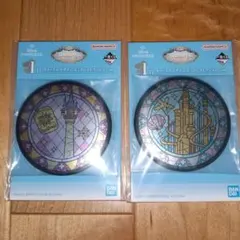 【新品】Disney Princess 一番くじ I賞 缶ミラー　2種セット