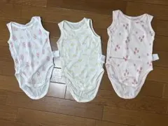 メッシュ素材 ベビー肌着 3点セット