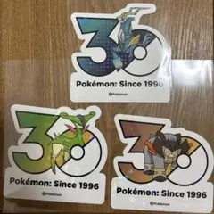 韓国限定 ポケモン メガフェスタ 30周年 ランダムステッカー 4枚セット