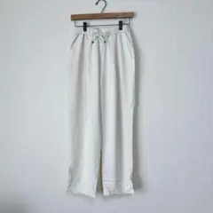 【新品】1266 チャオパニックティピー イージーパンツ 白 S スリット 春夏