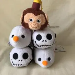 ツムツム  ジャック・スケリントン2個 ゼロ2個 猿のアルバート   5個セット