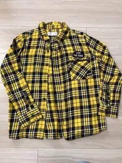 ZARA BOYS チェック シャツ/ イエロー 134cm