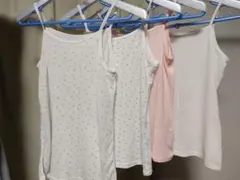 中古 ユニクロ エアリズムキャミソール 4枚 130cm UNIQLO