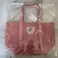 ラブラリーバイフェイラー ワッペントートバッグ オールドテディ ピンク　L 小