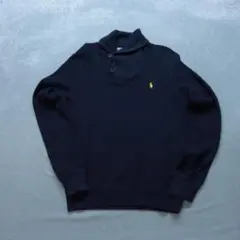 Ralph Lauren 古着 A0294 スウェット S ネイビー ポニー刺繍