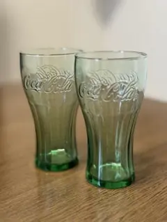 【非売品】コカ・コーラ コンツアーグラス 2客セット（ジョージアグリーン）