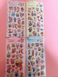 ズートピア　きゅんシール　きゅんポップシール　4枚セット