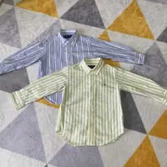 ラルフローレン ボタンダウン ストライプ シャツ サイズ100 ２枚セット