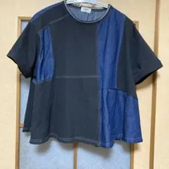 ビームス　ビームスハート異素材コットンデニムフルオーバー