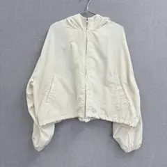 美品 NICE CLAUP ナイスクラップ パーカー アイボリー