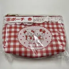 mikko サンリオ コラボ 当りくじ　ポーチ赤