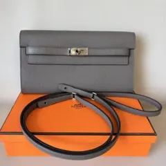 508 美品 HERMES エルメス ケリーウォレット ロング 2つ折り 長財布