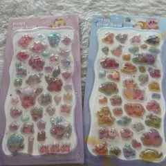 星のカービィ ⭐︎立体プチドロップシール 2シートセット