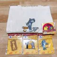 トムとジェリー ハッピーくじ トートバッグ 缶ミラー アクリルキーホルダー