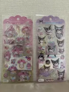 【即日発送】マイメロディ•クロミ ドロップジェリーシール 2点セット