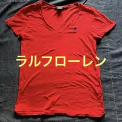 Ralph Lauren Sport VネックTシャツ S レッド