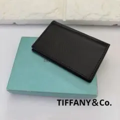 Tiffany & Co. ティファニー 黒 レザー 名刺入れ カードケースのサムネイル