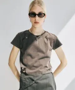 JOSE MOON LACE DOCKING LONG TEE グレー - メルカリ