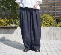 ハーベスティ 別注 ライトデニムサーカスパンツ サイズ1のサムネイル