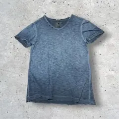 00s archive ムラ染め Vネック Tシャツ y2k 亜熱帯