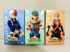 僕のヒーローアカデミア フィギュア 緑谷出久 爆豪勝己 轟焦凍 3個