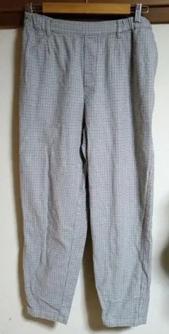 studioCLIP　千鳥格子柄 　パンツ グレー　L　チェック