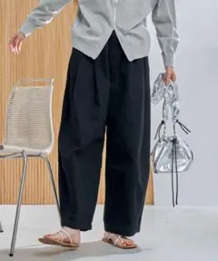 coen ランタンパンツsizeM ブラック2024.3月発売