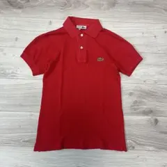 フランス製 LACOSTE ラコステ ポロシャツ レッド フララコ