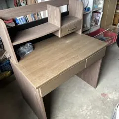 値下げしました)木目調オフィスデスク(W115×D50×H71) - メルカリ