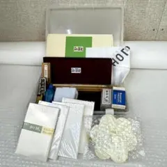 絵てがみ（絵手紙）・日本画セット　ホルベイン　顔彩・はがき・筆・すずり・墨汁等