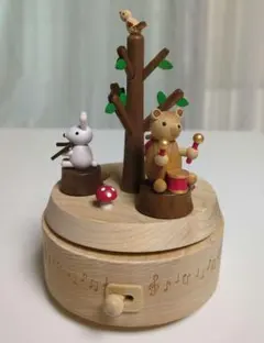 wooderful life 木製 森の動物の音楽会 オルゴール