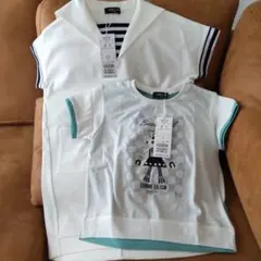 新品未使用)COMME CA ISM！半袖！2枚セット！110cm定価7800円