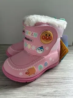 アンパンマン ムーンスター 防水ブーツスノーブーツ ピンク 14cm
