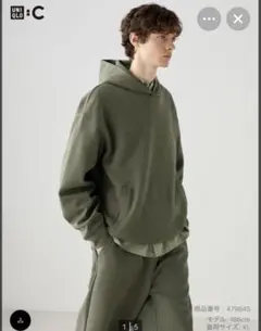 UNIQLO : C スウェットオーバーサイズプルパーカー
