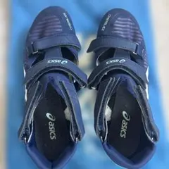 ASICS GEL-RESOLUTION 8 スパイクシューズ ネイビー
