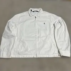 Polo RalphLauren ラルフローレン　スイングトップ　白　L